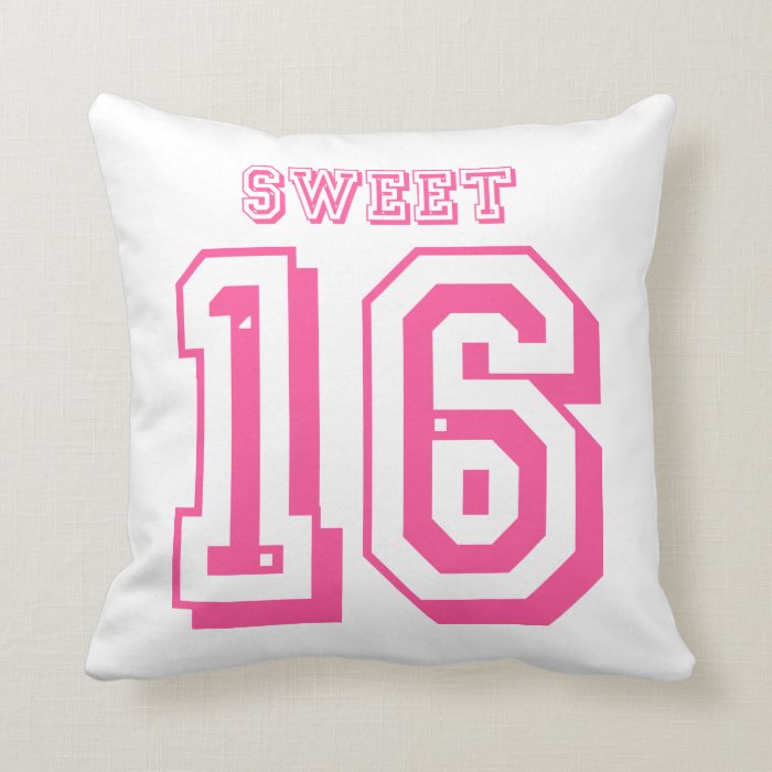 Sweet 16 pillow