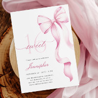 Sweet 16 Pink Bow Birthday