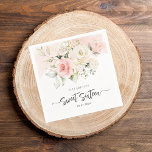 Sweet 16 Pink Floral Birthday Party Paper Napkins<br><div class="desc">Cute modern elegant Sweet 16 birthday party paper napkins. Customize by clicking the "Personalize" button. For further customization, use our design tool to modify this template. TIP: Check out the other birthday items in this collection below. We've grouped items in this collection to make your shopping for the special birthday...</div>