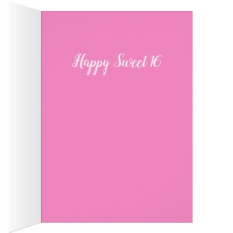 Sweet 16 Pink Glam Dress Birthday Card Zazzle