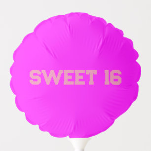 Sweet 16 Pink Magenta Balloon