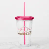 Pastel Color Mix - Pack of 12, 16 oz Acrylic Tumblers with Straws