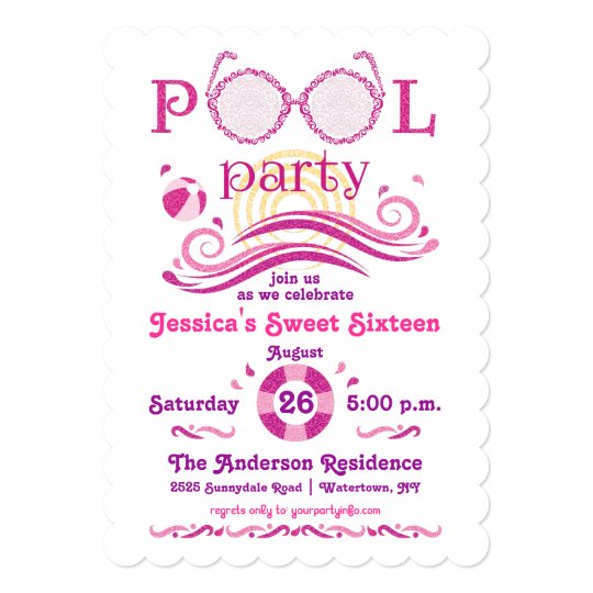 sweet 16 pool party