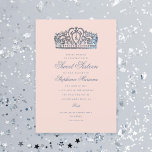 Sweet 16 Princess Crown Milestone Birthday Invitation<br><div class="desc">Customize all of the text like event title. Customize the color of the background color; crown image and photo back is optional.</div>
