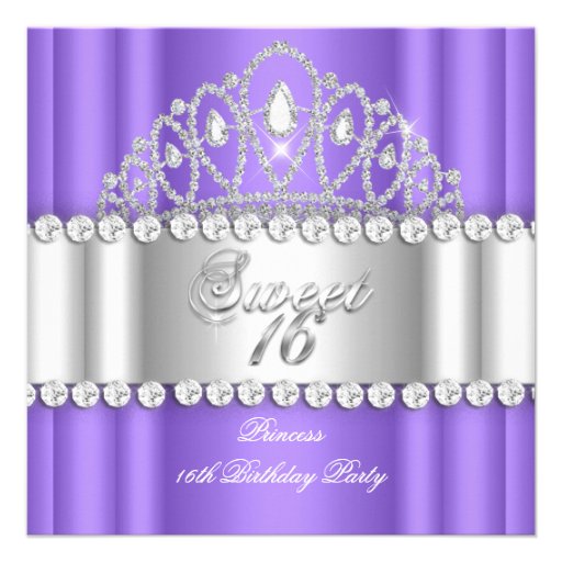 Sweet 16 Princess Invitations 3