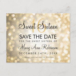 Sweet 16 Save The Date Invitations 10