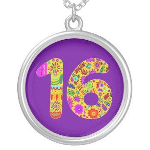 Sweet 16 silver plated necklace