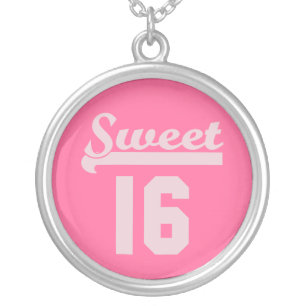 Sweet 16 silver plated necklace