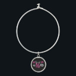 Sweet 16 Sixteen Bangle Bracelet<br><div class="desc">❤All designed with love by WitCraft Designs™! Personalize your way 👌 Find and follow us on social media (ⒻⓅⓉ) 📷 TAG #witcrafting and share your purchases on social media with us!! You can connect to all my social media accounts at www.witcrafting.com Visit my designer profile to see all my shops...</div>