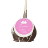 Sweet 16 sixteen Birthday party cake pops (Front)