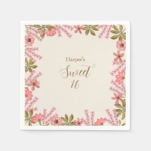 Sweet 16 Sixteen Floral Wildflower Pretty Feminine