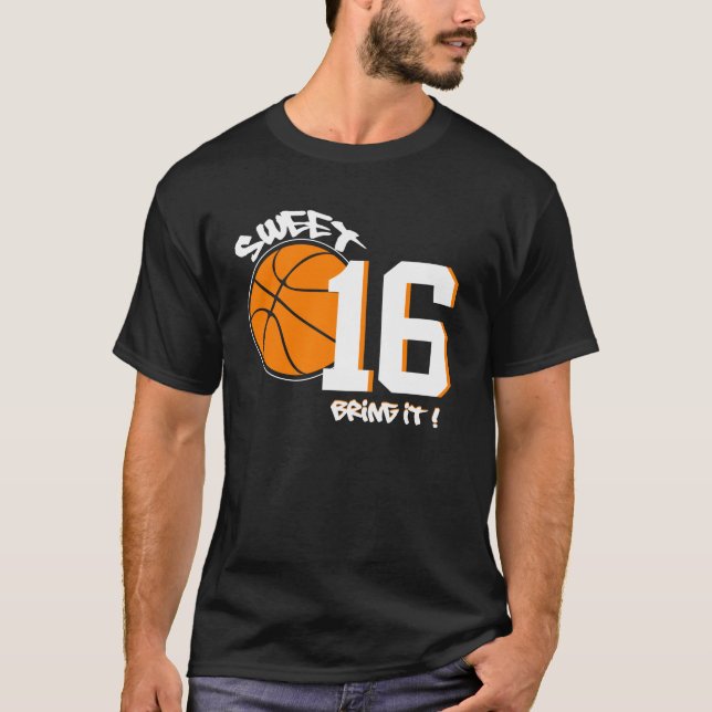 SWEET 16 SPORT Inspired GRAPHIC Birthday Tee (Front)