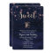 Sweet 16 Starry Night Purple & Gold Invitation