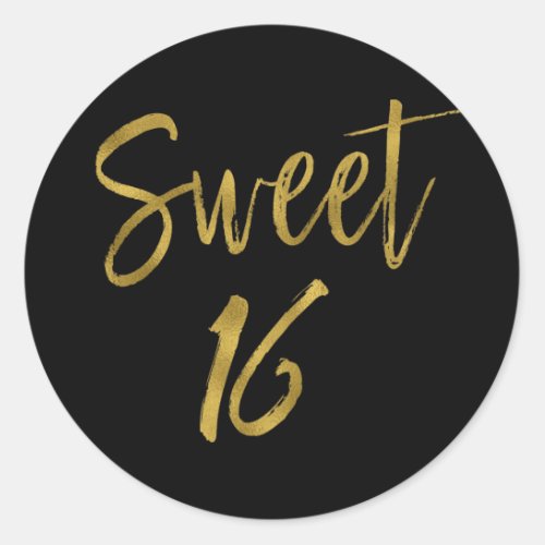 Sweet 16  Sweet Sixteen Classic Round Sticker