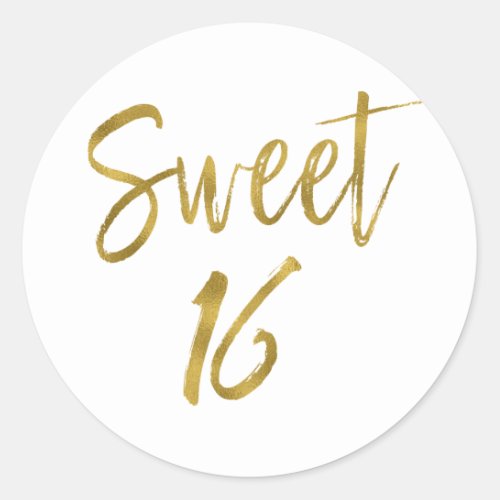 Sweet 16  Sweet Sixteen Classic Round Sticker