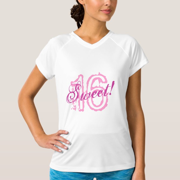 Sweet 16 T Shirt 16th Birthday Girls Zazzle