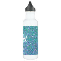 LV Glitter Water Bottle  Custom water bottles, Glitter water