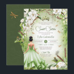 Sweet 16 The Frog Prince Fairytale Princess Invitation<br><div class="desc">*~*~*~* A fairy-tale dream come true. Your special day deserves a very special invitation design. I put a so much time and care into designing this invitation and I am IN LOVE with it. I hope you are too! This elegant birthday invitation features so many beautiful bayou floral and fauna....</div>