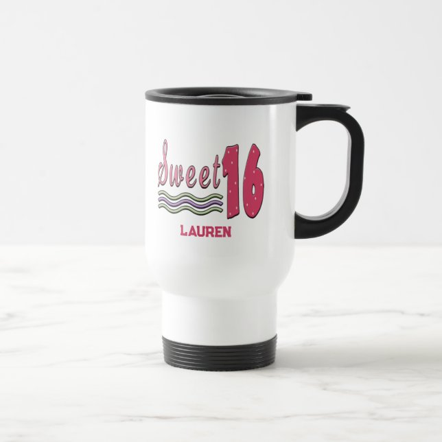 Sweet 16 Travel Mug (Right)