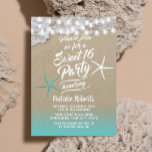 Sweet 16 Tropical Summer Beach Starfish Invitation<br><div class="desc">Tropical Summer Beach Starfish Sweet 16 Invitations.</div>