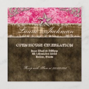 Sweet 16 Vintage Photo Card Star Pink