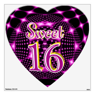 Sweet 16 wall decal