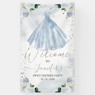 Sweet 16 Welcome Sign Watercolor Floral Dress