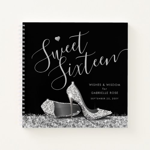 Sweet 16 Wishes Wisdom Advice Party Guest Book