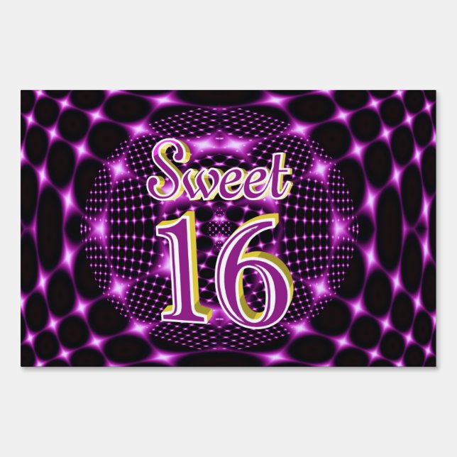Sweet 16 yard sign (Front)