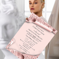 Sweet 16th Birthday Bridal Shower 3D Pink Rose