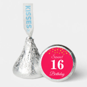 Sweet 16th Birthday on Pink Hershey®'s Kisses®