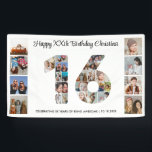 Sweet 16th Birthday Party Number 16 Photo Collage Banner<br><div class="desc">Mark sixteen years of wonderful memories and adventures with this captivating 16th Birthday Number Photo Collage. This customizable template is the perfect blend of creativity and sentiment, allowing you to create a truly memorable gift for your loved one's special day. Capture the essence of incredible years in a single masterpiece...</div>