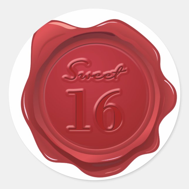Sweet 16th Birthday Wax Seal Effect (Front)