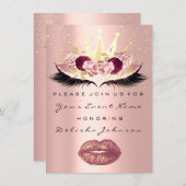 Sweet 16th Bridal Quinceanera Kiss Princess Rose1 Invitation (Front/Back)