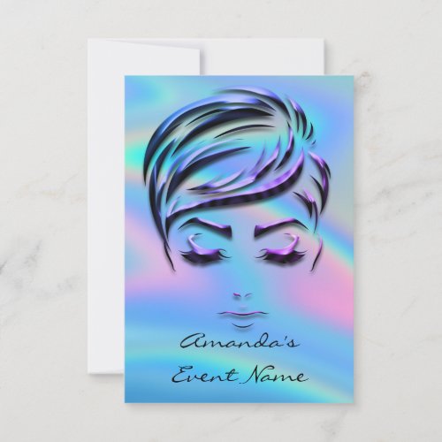 Sweet 16th Bridal Shower Holograph Modern Ombre Invitation