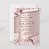 Sweet 16th Bridal Shower Wedding Rose 3D Invitation (Front)