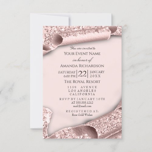 Sweet 16th Bridal Sweet 16th Wedding Rose Photo Invitation