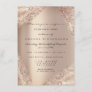 Sweet 16th Dress Spark Rose Gold Ombre Invitation