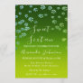 Sweet 16th  Flower Royal Ombre Greenery Photo Invitation