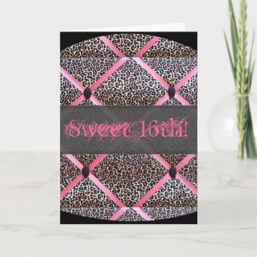 Sweet 16th Happy Birthday Card