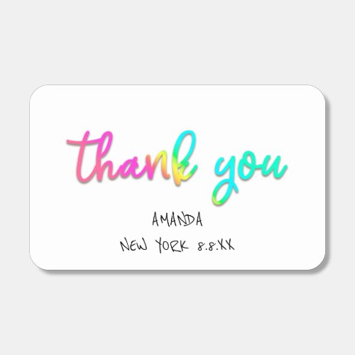 Sweet 16th Thank You Script Name White Pink Matchboxes