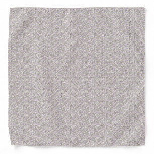 Sweet 1940s Lilac & Rosebud Vintage Floral Bandana