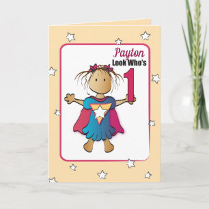 Sweet 1 Birthday Card for Kids