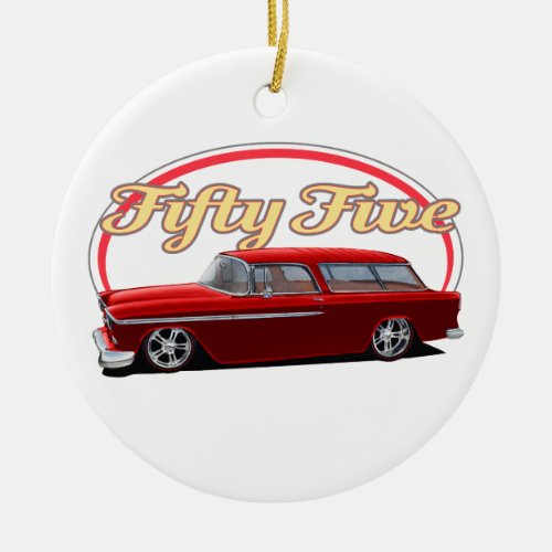 Sweet 55 ceramic ornament