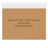 Sweet Adoption Cards (Inside Horizontal (Bottom))