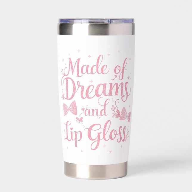 Sweet Aesthetic Makeup Lover Typography Insulated Tumbler (Front)