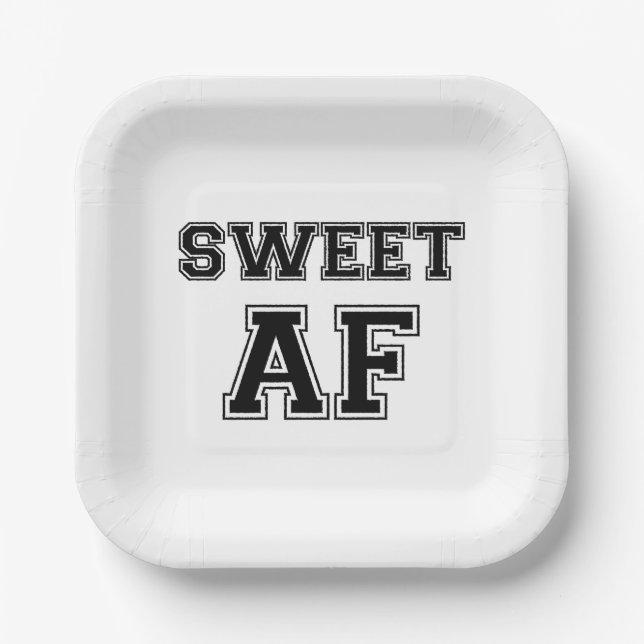 SWEET AF PAPER PLATES (Front)