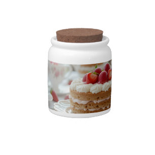 Sweet Afternoon Tea Time Candy Jar