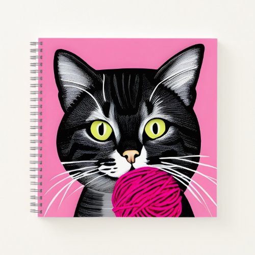 Sweet AI Cat Notebook For Homework And More