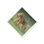 Sweet Airdale Terrier Paper Napkins